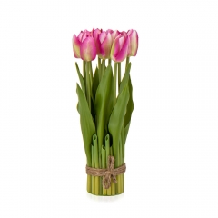 Букет тюльпанов 29 см, розовый (8931-005)