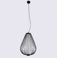 Люстра-подвес черная металлическая в форме капли (OU148/BL) (OU148/BL)