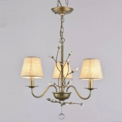 Люстра класична з 3 тканинними абажурами (ZD040/3)
