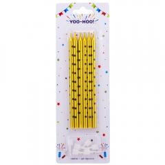 Набір свічок для торта "Горошок", золоті, 13 см (9181-003)