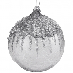 Ялинкова іграшка "Айворі", 10 см (6017-135)