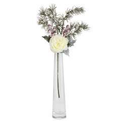 Декоративна гілка "Зимовий арт", біла (18920-002)