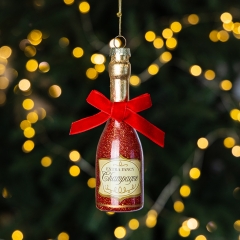 Елочная игрушка "Шампанское", 12,5 см СПАСЕННАЯ ПОЗИЦИЯ (6043-003)