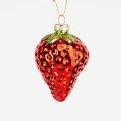 Елочная игрушка "Клубника", 8,5 см СПАСЕННАЯ ПОЗИЦИЯ (6043-008)
