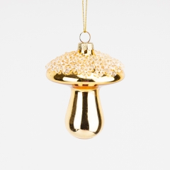 Елочная игрушка "Золотой гриб", 8 см СПАСЕННАЯ ПОЗИЦИЯ (6043-010)