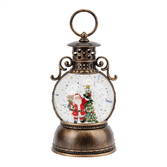 Новогодний фонарь с подсветкой и музыкой 