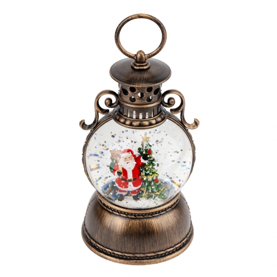 Новогодний фонарь с подсветкой и музыкой 