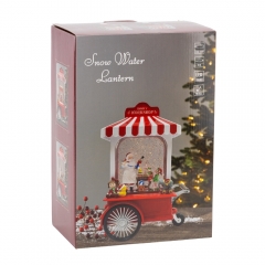 Новорічний ліхтар з підсвіткою та музикою "Різдвяна майстерня", 27 см (9240-027)