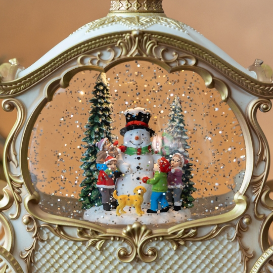 Новогодний фонарь с подсветкой и музыкой 