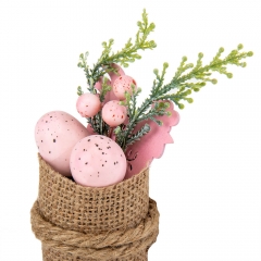 Великодня композиція «Рожеві крашанки», 15 см (5004-038)
