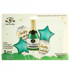 Набор воздушных шаров "Игристое"  *рандомный выбор дизайна (8508-017)