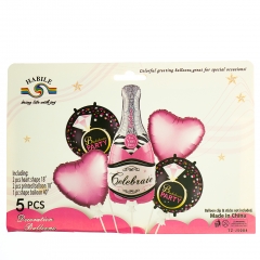 Набор воздушных шаров "Игристое"  *рандомный выбор дизайна (8508-017)