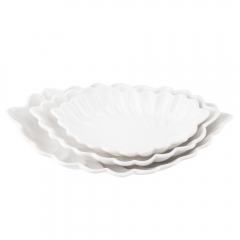 УЦІНКА Набір із 3 піал "Білий дотик", 45*37*31 см (Дефект кераміки,чорні краплинки) (00BR-9201-012/1)