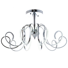 Люстра с завитками на 10 светодиодных лент LED 130W (ZW039/10) (ZW039/10)