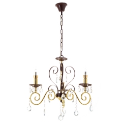 Люстра классическая подвесная с кристаллами на 3 лампы (CN004/3) (CN004/3)