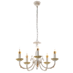 Люстра подвесная винтажная белая (5 ламп) (FN005/5) (FN005/5)