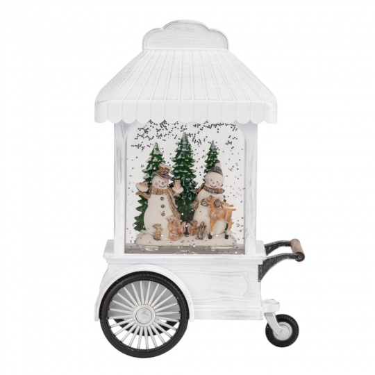 Новорічний ліхтар з підсвіткою та музикою 