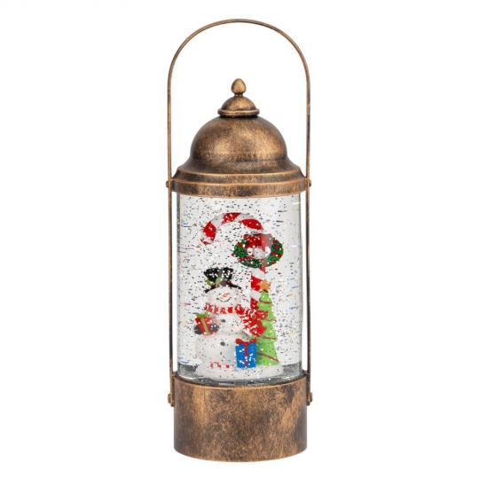 Новорічний ліхтар з підсвіткою та музикою 