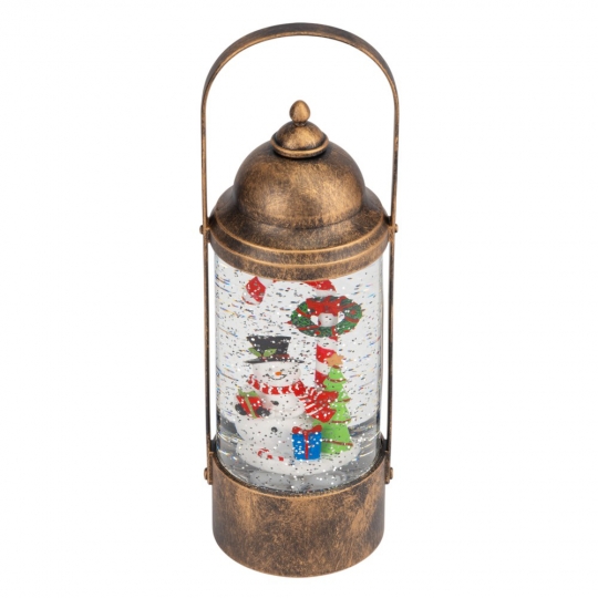 Новорічний ліхтар з підсвіткою та музикою 