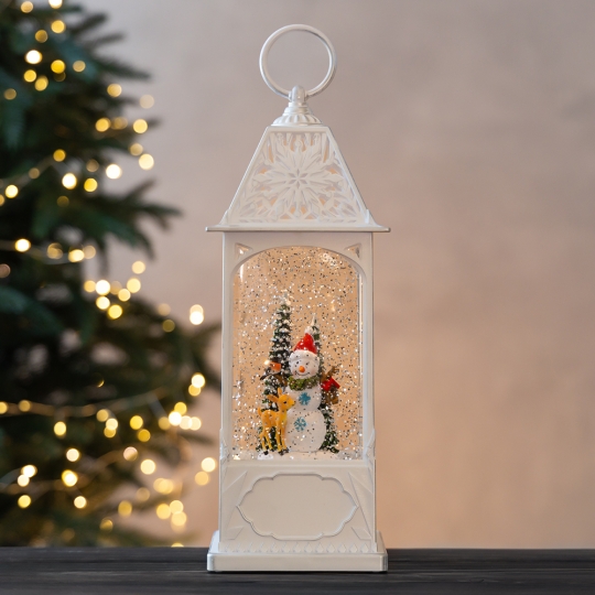 Новорічний ліхтар з підсвіткою та музикою 