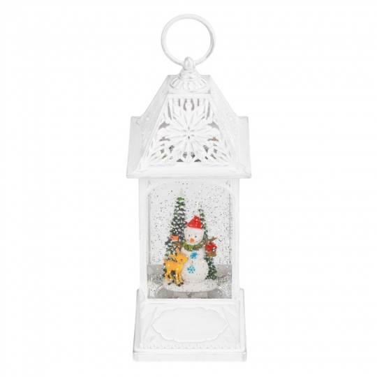 Новорічний ліхтар з підсвіткою та музикою 