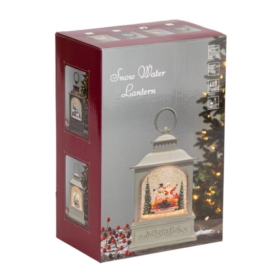 Новогодний фонарь с подсветкой и музыкой 