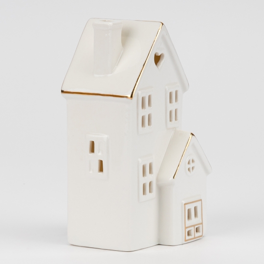 Светодиодный домик (LED), белый, 14 см (00BR-6039-003)