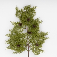 Декоративна гілка "Туя з шишками", 57 см (9256-006)