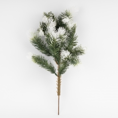 Декоративна гілка "Пухнаста ялина в снігу", 41 см (9256-011)