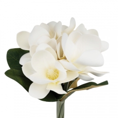 Букет магнолии, 7 бутонов, кремовый, 34 см (9213-018)