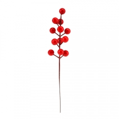 Штучна гілка "Червоні ягідки", 21 см (9223-003)