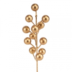 Штучна гілка "Золоті ягідки", 21 см (9223-005)