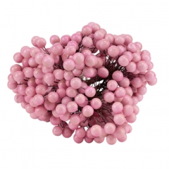 Набір декоративних ягідок "Дари природи", 10 шт, рожевий, 15 см (9223-007)