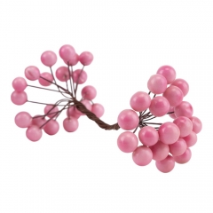 Набір декоративних ягідок "Дари природи", 10 шт, рожевий, 15 см (9223-007)