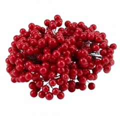 Набір декоративних ягідок "Дари природи", 10 шт, червоний, 15 см (9223-008)