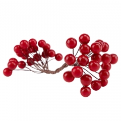 Набір декоративних ягідок "Дари природи", 10 шт, червоний, 15 см (9223-008)