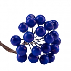 Набір декоративних ягідок "Дари природи", 10 шт, синій, 15 см (9223-012)