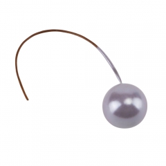 Набір декоративних ягідок "Перли", фіолетовий, 200 шт, 6,5 см (9223-018)