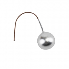 Набір декоративних ягідок "Перли", срібний, 200 шт, 6,5 см (9223-021)