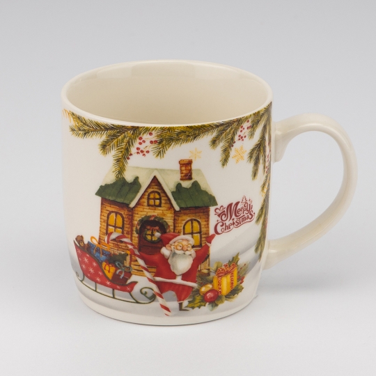 Кружка с блюдцем и ложечкой 