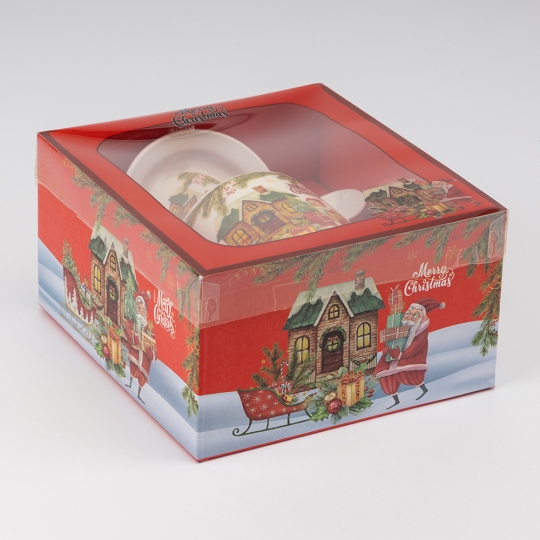 Кружка с блюдцем и ложечкой 