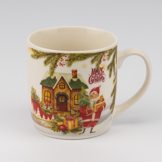 Кружка с блюдцем и ложечкой 