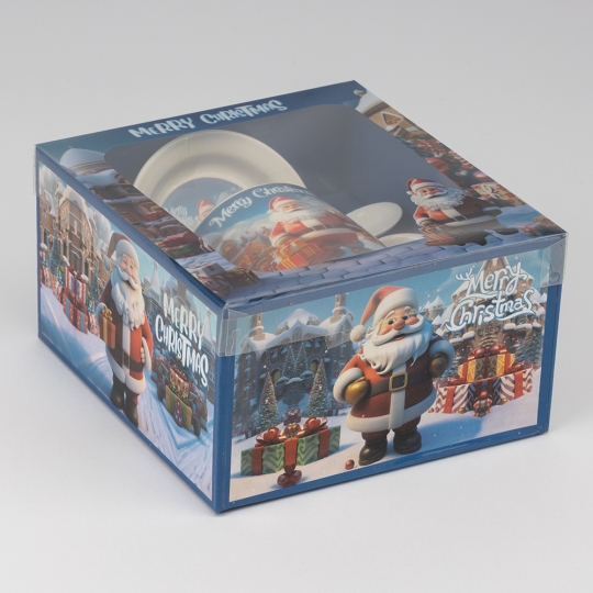 Кружка с блюдцем и ложечкой 