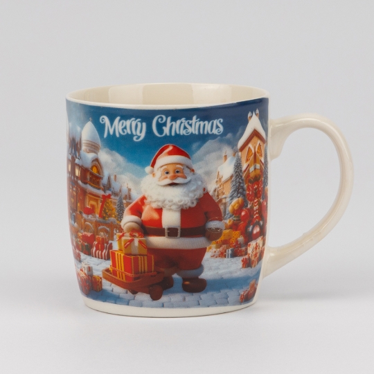 Кружка с блюдцем и ложечкой 