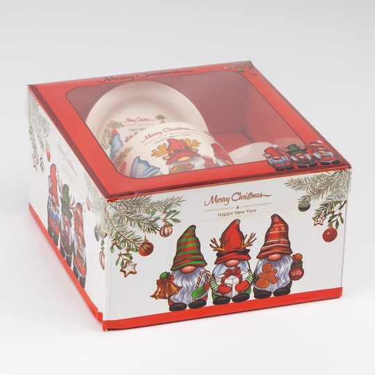 Кружка с блюдцем и ложечкой 