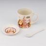 Кружка з блюдцем та ложечкою 