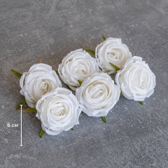 Головка троянди, біла, 6 см (9222-050)