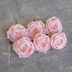 Головка троянди, світло-рожева, 6 см (9222-051)