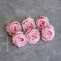 Головка троянди, рожева, 6 см (9222-054)