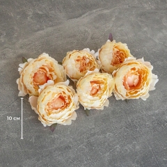 Головка півонії, бежева, 10 см (9222-057)